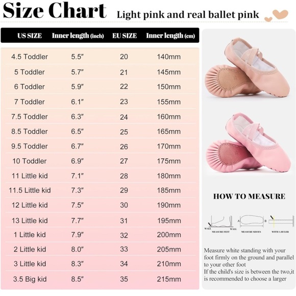 🌻4/$20 Ballet Slippers for Toddlers Full Cowhide Sole Crossbands Size 4 Yrs 10 - Picture 6 of 12